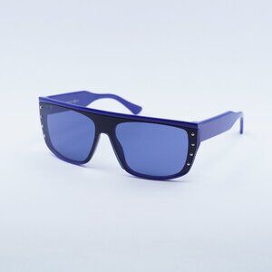 Jimmy Choo RYLAN/S 0PJP KU Sunglasses Blue Shield Frame, Blue Lenses